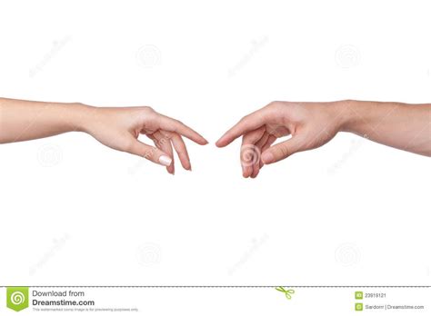 Two Hands Reaching For Each Other Stock Image Image 23919121 How