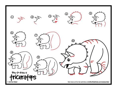 How To Draw A Dinosaur Art Hub - Aesthetic Drawing