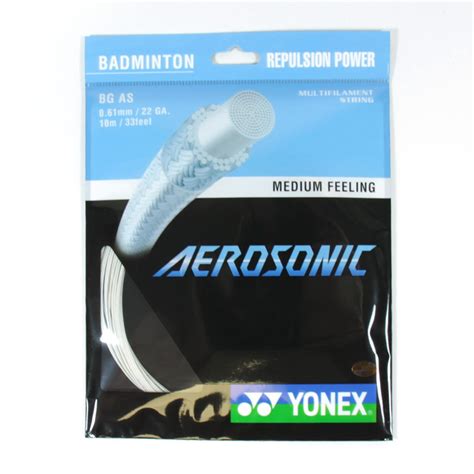 Yonex Aerosonic Badminton String M Set White Strings Direct