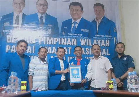 Kembalikan Formulir Cagub Ke Dpw Pan Malut Aliong Mus Optimis Peroleh