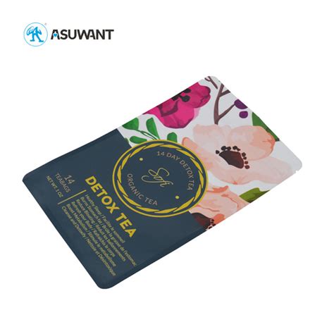 Custom Biodegradable Empty Tea Sachet Three Side Heat Seal Tea Coffee