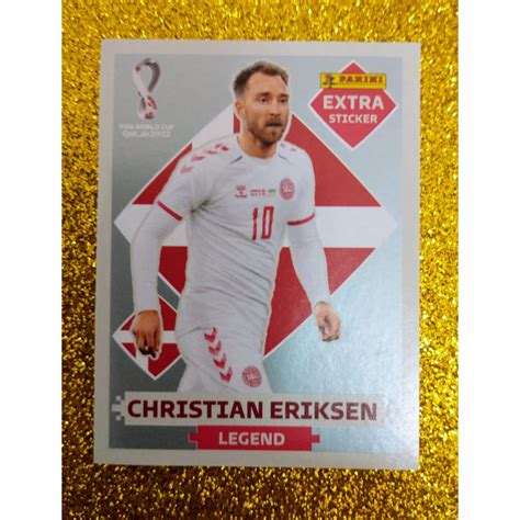 Figurinha Legend Christian Eriksen Prata Copa Qatar Original