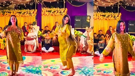 Mera Dil Ye Pukare Aaja 🤩🥵 Bheega Bheega Hai Sama Full Video Pakistani Girl Wedding Dance