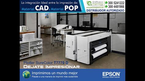 Nuevo Plotter Epson Surecolor T D De Pulgadas Colombia Youtube