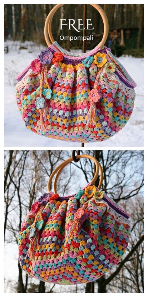 Granny Stitch Bag Free Crochet Pattern Paid DIY Magazine Crochet