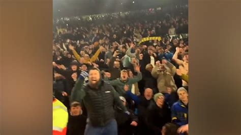 Leeds United Fans Belt Out ‘i Predict A Riot After Beating