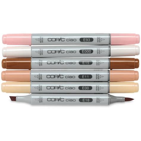 Copic Sketch Marker (Skin Tones, Set of 6)