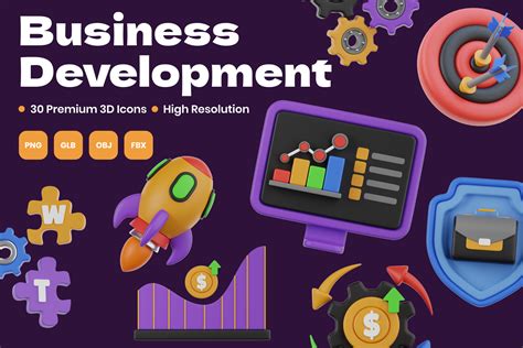 Premium Business Development 3d Illustration Pack From Business 3d Illustrations