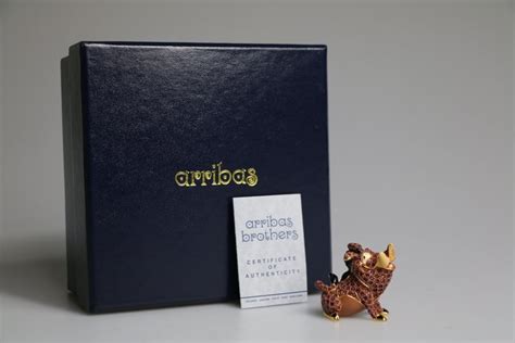 Arribas x Swarovski Disney Jeweled Pumba Figure Métal émaillé