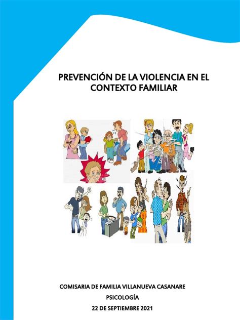 Anexo A Cartilla LÚdica PedagÓgica Sobre La PrevenciÓn De La Violencia En El Contexto Familiar