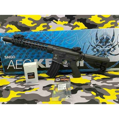 KENJI LONG BLACK COMBO SAIGO Fusiles De Asalto Tienda De Airsoft En