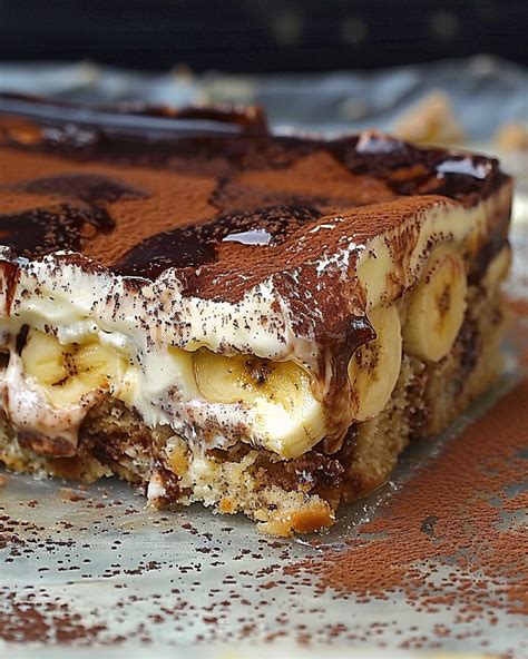 Verführerisches Bananen Tiramisu Yum Kuchen