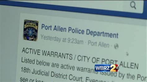 Port Allen Police Post Names Of People With Arrest Warrants To Facebook