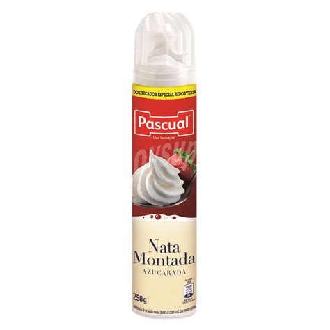 Pascual Nata Montada Azucarada En Spray Con Dosificador Especial Para