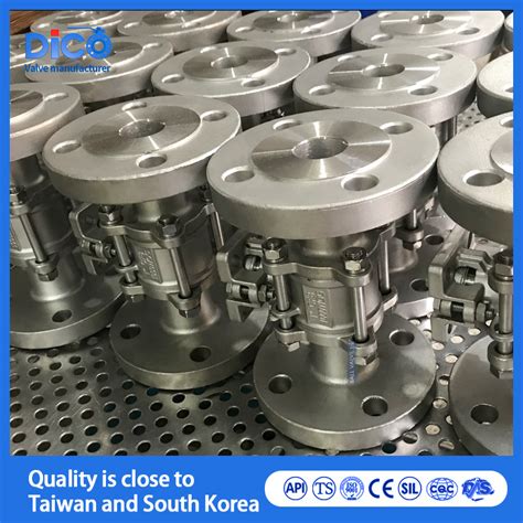 3 Stainless Ball Valve CF8 CF3m With Mounting Pad Industrial 3PC