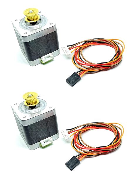 INVENTO 2Pcs Nema 17 5 Kg Cm Bipolar Stepper Motor With Inbuilt 20