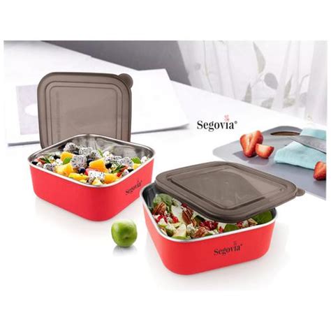 Buy Segovia Stainless Steel Lunch Box Food Storage Utility Container