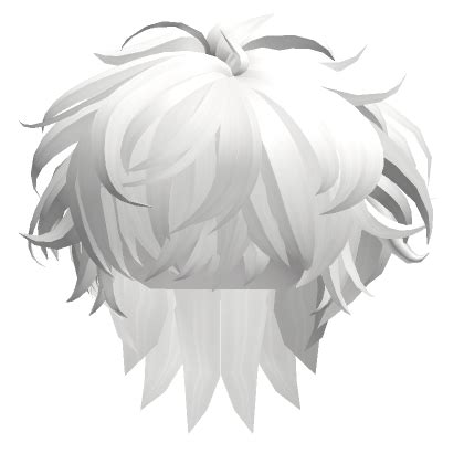 Messy Long Anime Hair In White Roblox Item Rolimon S