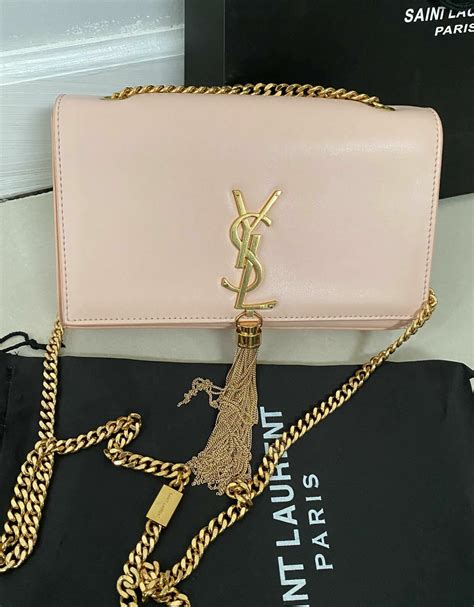 Ysl Powder Pink Yves Saint Laurent Kate Tassel Shoulder Bag Ysl