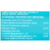 Buy Amrutanjan Relief Cough Cold Nasal Inhaler 0 75 G Online At Best