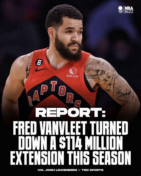 Nba Buzz On Twitter Report Fred Vanvleet Turned Down A Million