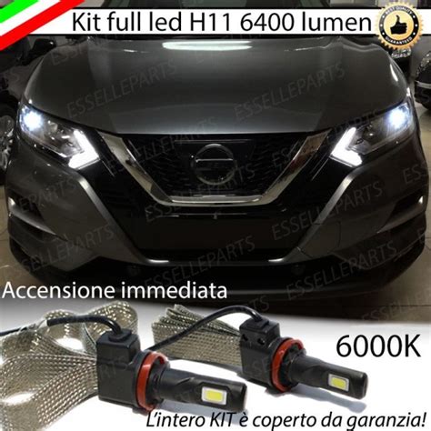 Kit Full Led K Canbus Nissan Qashqai Ii Restyling Luce Bianca No Error