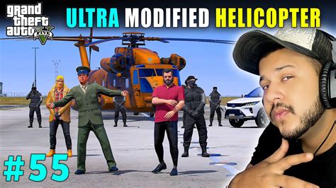 Military Colonel Ted Helicopter To Michael 🔥 Fully Modified Gta 5 Gameplay 55 Gta V