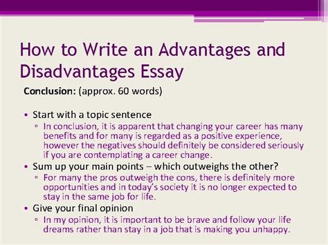 Ielts Advantages And Disadvantages Essay Telegraph