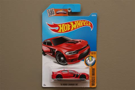 Hot Wheels 2016 Muscle Mania 15 Dodge Charger Srt Hellcat Red