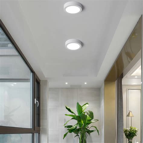 Panel Led Redondo De Adosar W Luz Fr A Serlux