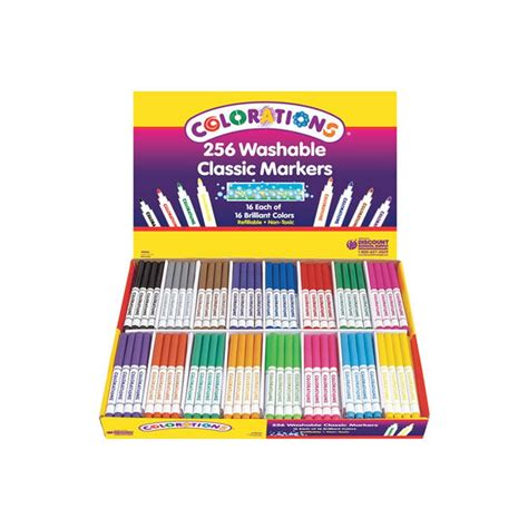 Colorations Washable Classic Markers Classroom Pack Set Of 256 Item