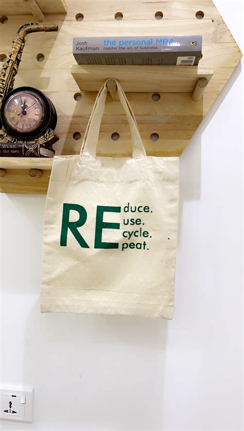 Small Tote Bag Reduce Reuse Recycle Repeat