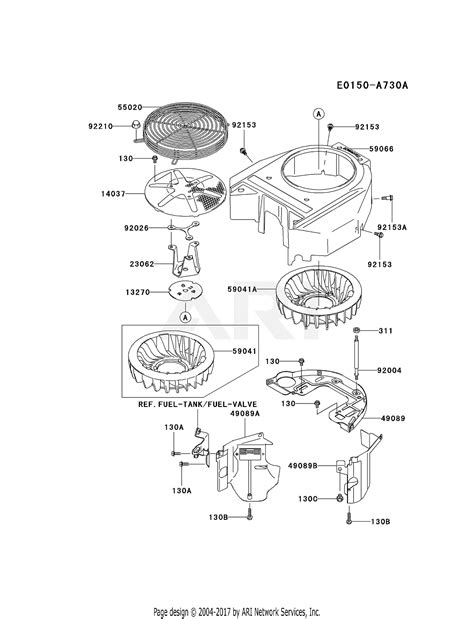 Kawasaki Fh541v As39 4 Stroke Engine Fh541v Parts Diagram For Cooling Equipment