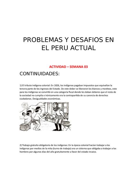 Problemas Y Desafios En El Peru Actual Semana Problemas Y