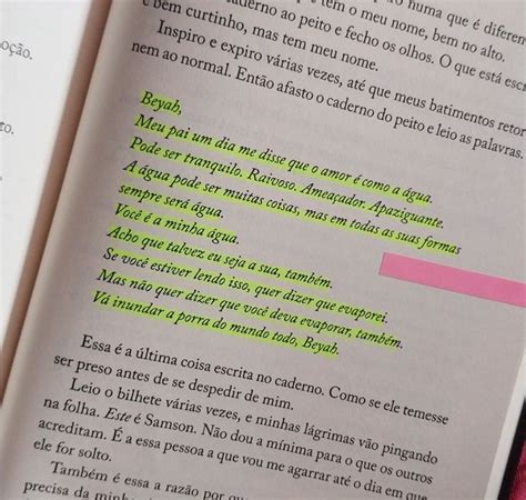 Até o Verão terminar Colleen Hoover Frases marcantes de livros Amo