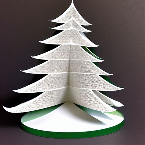Kirigami Christmas Tree Scene · Creative Fabrica