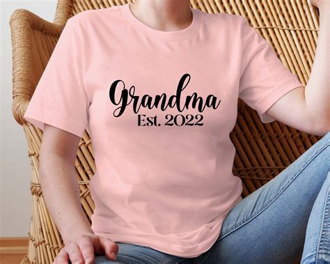 Grandma Est 2022 Svg Files For Cricut Grandmother Svg Instant Etsy