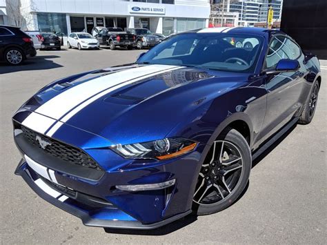 2019 Ford Mustang with Stripes | Ford mustang, Mustang, Blue mustang