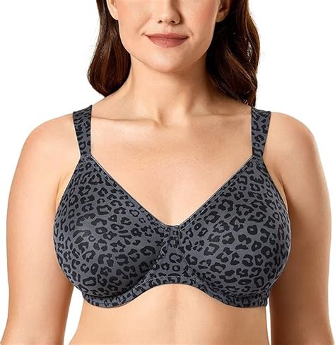 Delimira Femme Soutien Gorge Minimiseur Grande Taille Emboitant