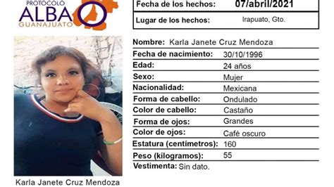 Protocolo ALBA Buscan A Karla Janete Joven Desaparecida En Irapuato