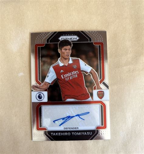 Yahooオークション 2022 23 Panini Epl Prizm Takehiro Tomiyasu 冨