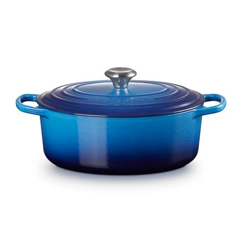 Cocotte Ovale Evolution Cm Azure Blu Azure Blu Le Creuset Bagalier