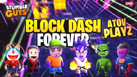 Stumble Guys Live Hindi Unlimited Block Dash Stumble