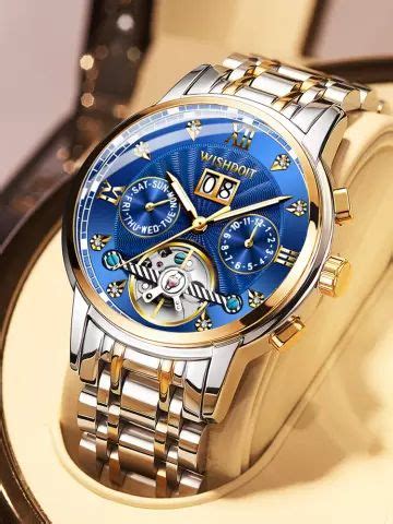 Jsdun Luxury Automatic Watch Men Real Gold Pixiu Sapphire Crystal