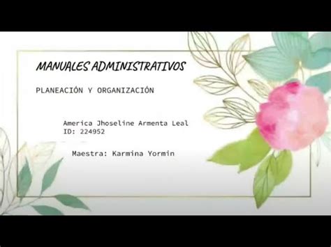 MANUALES ADMINISTRATIVOS YouTube