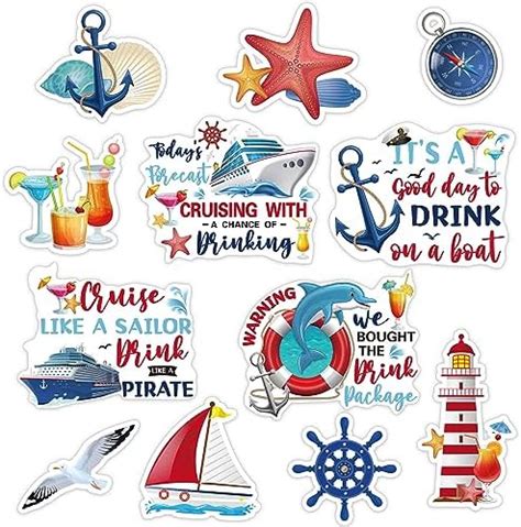 Kanayu Pieces Cruise Door Magnets Decorations Sea Navigation Ship