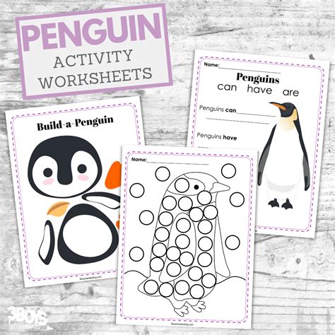 More Than 25 Penguin Printables For Preschoolers