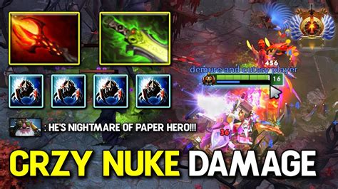 CRAZY NUKE DAMAGE Nyx Assassin 20Kills With LVL5 Dagon Ethereal Blade