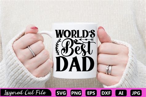 WORLDS BEST DAD SVG Graphic By ZA Graphics Creative Fabrica