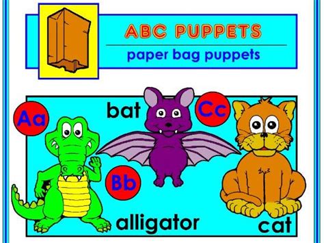 Abc Paper Bag Puppets Teaching Resources